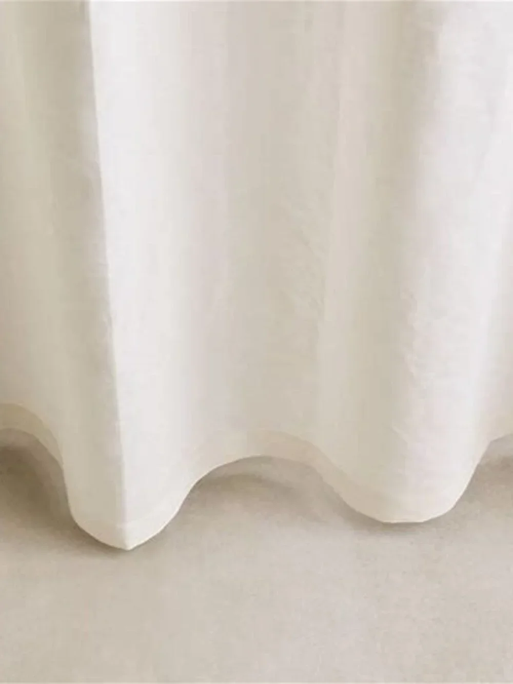 Quince European Linen Shower Curtain Ivory NWOT